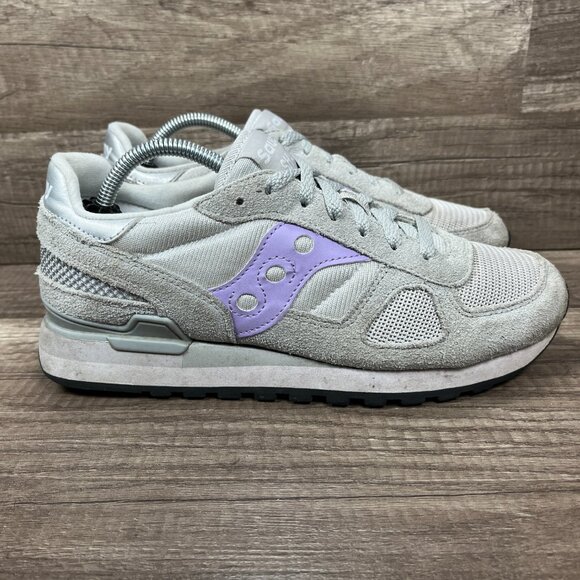Saucony Shoes - Saucony Shadow Gray Purple Womens US Size 9 EUR 40.5 S1108-840 Sneakers